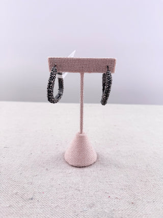 Roberto Coin 5th season stingray textured hoop earrings