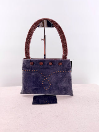 Hand Made by Michelle Frantz Studded Suede Handbag