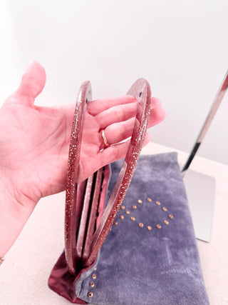 Hand Made by Michelle Frantz Studded Suede Handbag