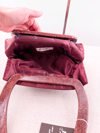 Hand Made by Michelle Frantz Studded Suede Handbag