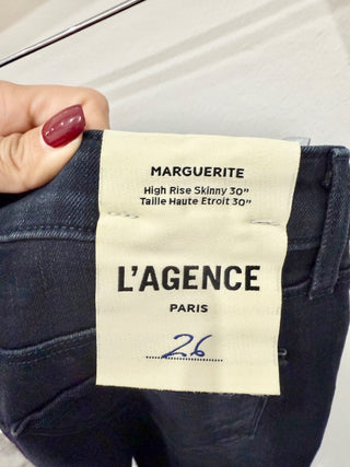 NWT L'Agence Marguerite High Rise Denim Skinny Jeans Richmond Wash Women's 26
