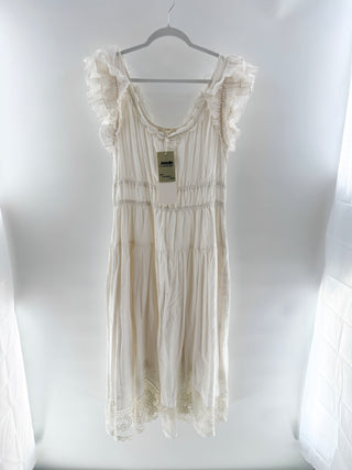 Ulla Johnson White cotton ruffled tiered dress, 12