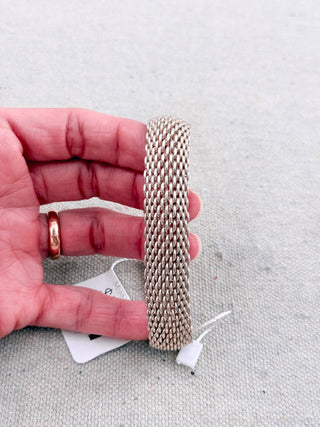 Tiffany & Co. Somerset Mesh Bangle Bracelet, S / M