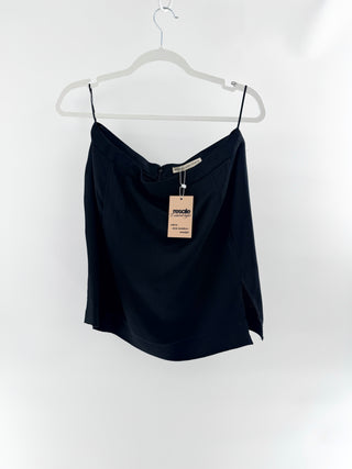 Balenciaga mini skirt featuring slit in a silky satin finish. crafted with a sleek bias-cut shape, M