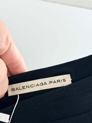Balenciaga mini skirt featuring slit in a silky satin finish. crafted with a sleek bias-cut shape, M
