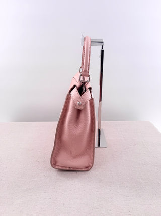Fendi selleria leather peekaboo bag with strap