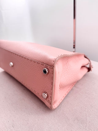 Fendi selleria leather peekaboo bag with strap