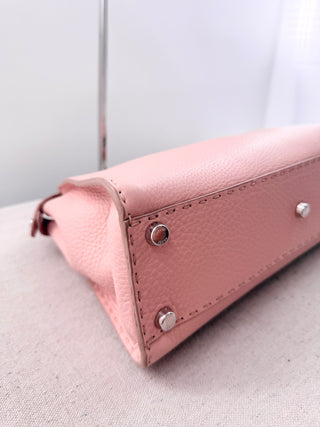 Fendi selleria leather peekaboo bag with strap