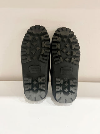 Ferragamo Driver with Gancini Ornament Loafer Shoes Black Men's Size 10.5 M