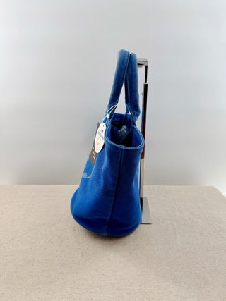 Prada canvas tote bag with long strap