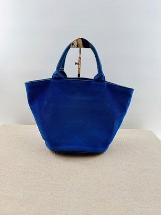 Prada canvas tote bag with long strap