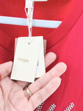 Maje embellished tee shirt, 3 / L