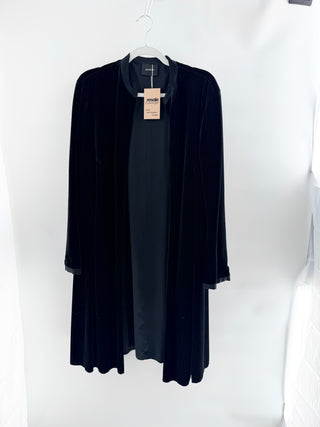 Akris long velvet jacket, L