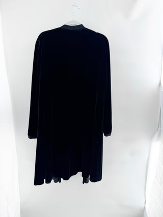 Akris long velvet jacket, L
