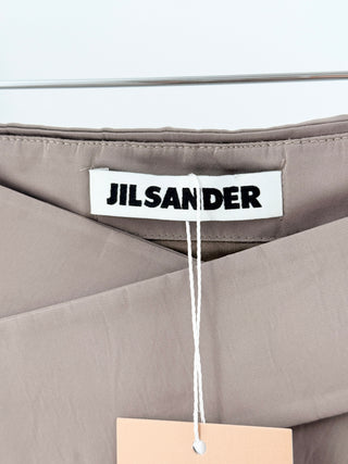 Jil Sander silk cross waist band pencil midi skirt, 10