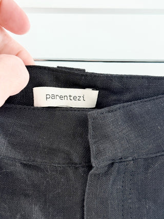 Parentezi cargo linen mini skirt, XS