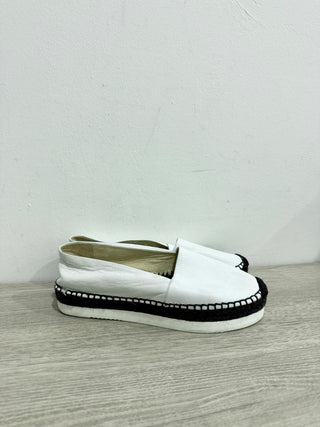 Palomitas by Paloma Barceló Slip-On Espadrilles Flat White Black Women's EU 37