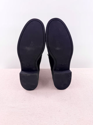 Gucci chunky sole leather boots flores, 42