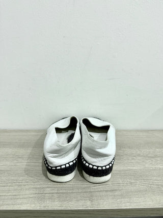 Palomitas by Paloma Barceló Slip-On Espadrilles Flat White Black Women's EU 37
