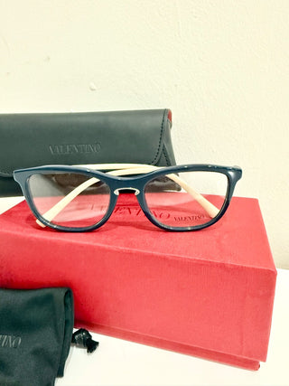 Valentino VA 3003 Light Gold & Black Optical Frame Cat Eye Eyeglass