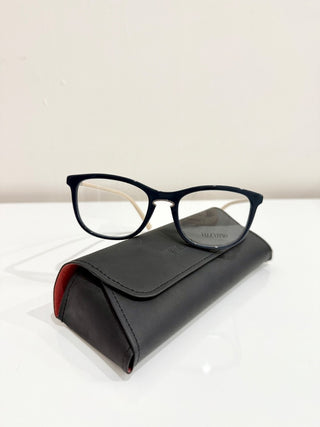 Valentino VA 3003 Light Gold & Black Optical Frame Cat Eye Eyeglass