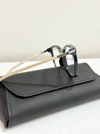 Valentino VA 3003 Light Gold & Black Optical Frame Cat Eye Eyeglass