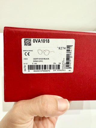 Valentino VA 3003 Light Gold & Black Optical Frame Cat Eye Eyeglass