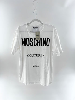 Moschino 'Moschino Couture' Short Sleeve Crewneck Graphic T-Shirt White Men's L