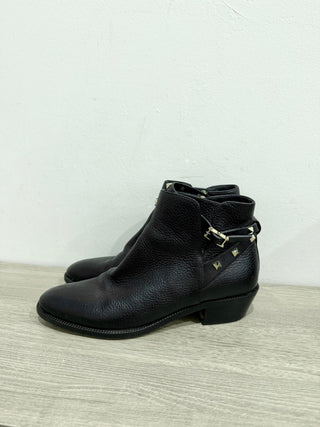 Valentino ankle leather rock stud booties, 40