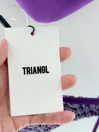 Triangl crochet bikini set, S