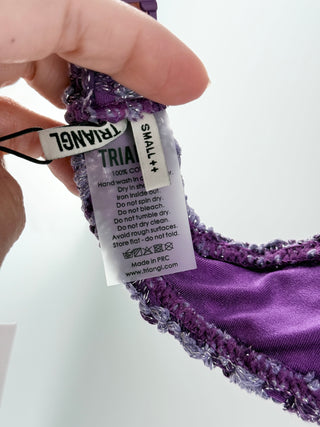 Triangl crochet bikini set, S