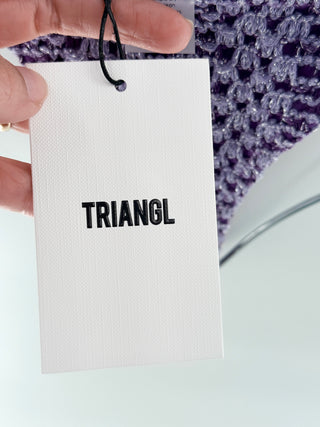 Triangl crochet bikini set, S
