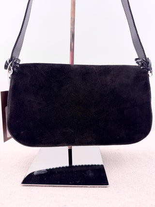 Salvatore Ferragamo East-West Suede and Leather Shoulder Bag
