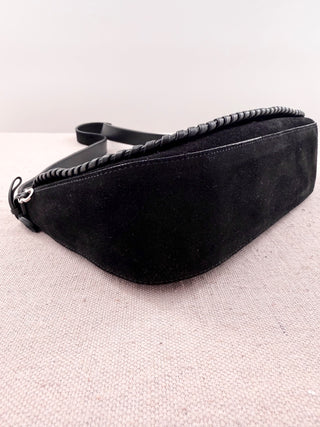 Salvatore Ferragamo East-West Suede and Leather Shoulder Bag