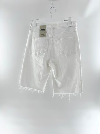 Mother undercover fray bermuda denim shorts, 26