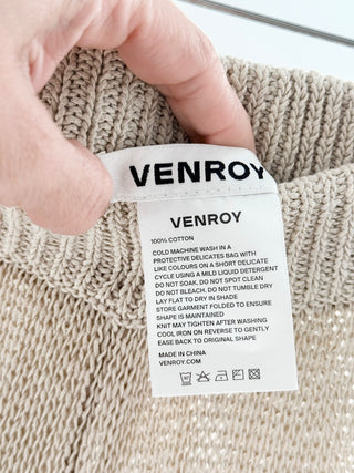 Venroy knit set top and pants, XS