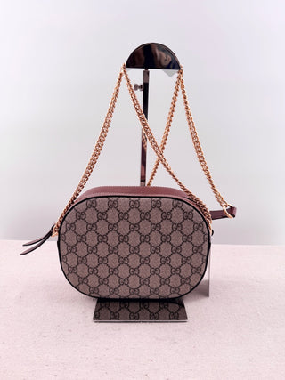 Gucci GG supreme monogram mini chain shoulder bag