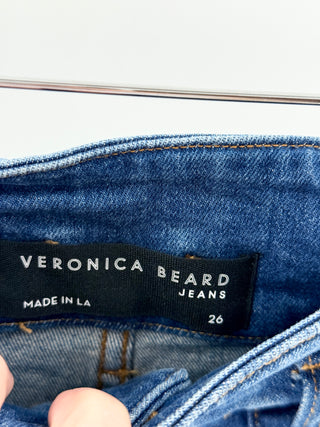 Veronica Beard high waist jean shorts, 26/2