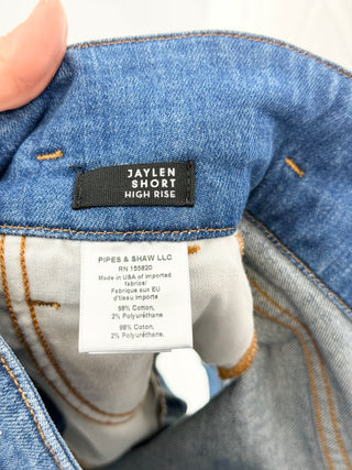 Veronica Beard high waist jean shorts, 26/2
