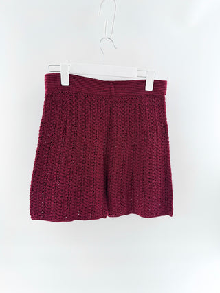 Savanah Monrow lizzie crochet shorts, M