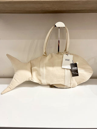 Bode Fish-shaped White Handbag
