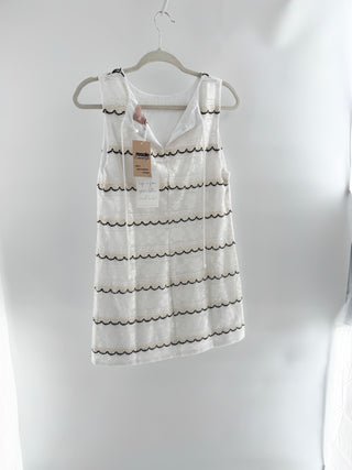NWT Show Me Your Mumu Cynthia Mini Dress French Vanilla Lace Women's Small