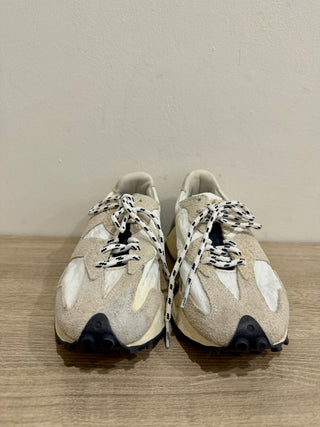 New Balance 327 Suede Leather Low Top Sneakers Moonbeam/White/Navy Womens US 6