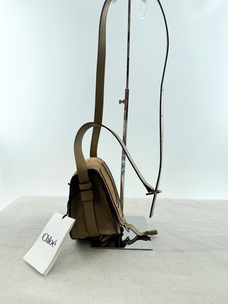 Chloe small marcie suede and leather bag