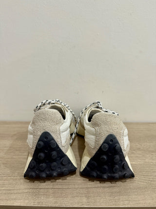 New Balance 327 Suede Leather Low Top Sneakers Moonbeam/White/Navy Womens US 6