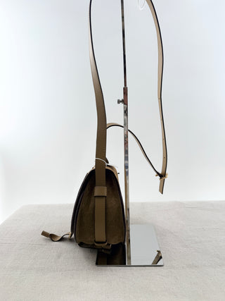 Chloe small marcie suede and leather bag