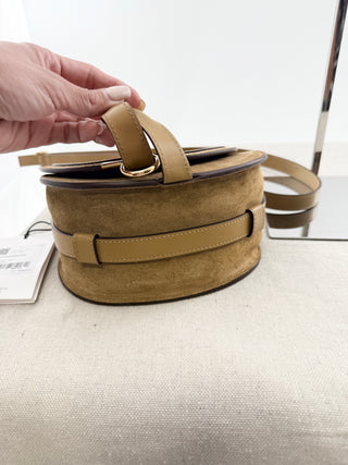 Chloe small marcie suede and leather bag