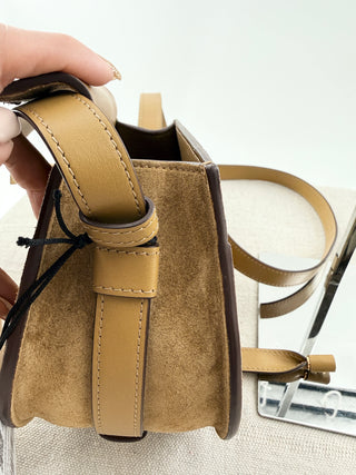 Chloe small marcie suede and leather bag