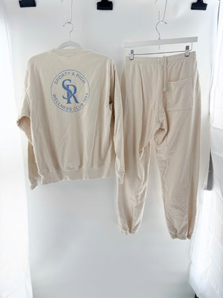 Sporty & Rich matching set sweatshirt and jogger, S