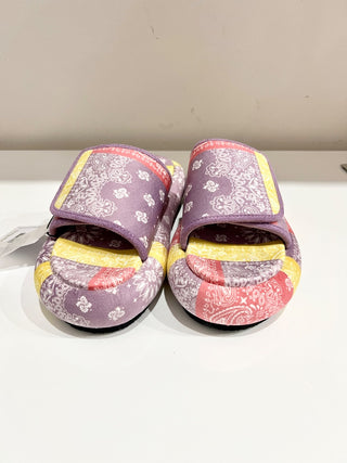 NWT Arizona Love Bandana Print Platform Slide Sandals Multi Women's Size EU 37